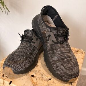 Mens HEYDUDE Sirocco Slip-On Casual Shoe - Black - Size 10